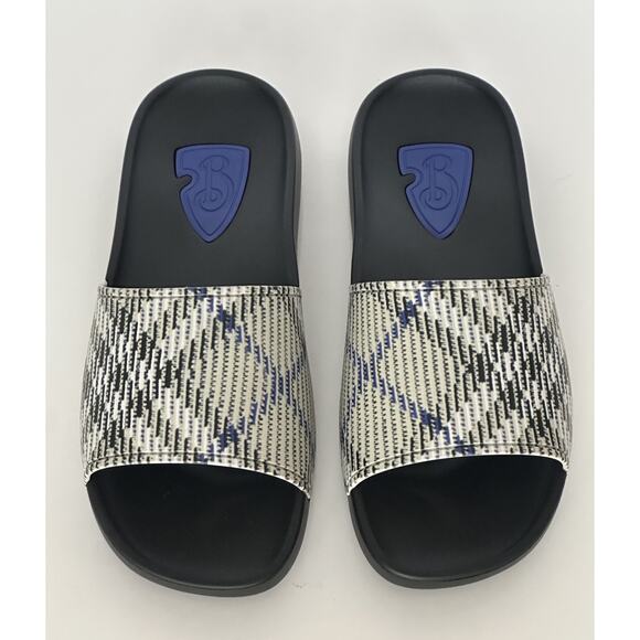 Burberry Dive Lichen IP Check Slide Sandals 9 US (42 Euro) 8102419 IT NIB $390 - Picture 6 of 11